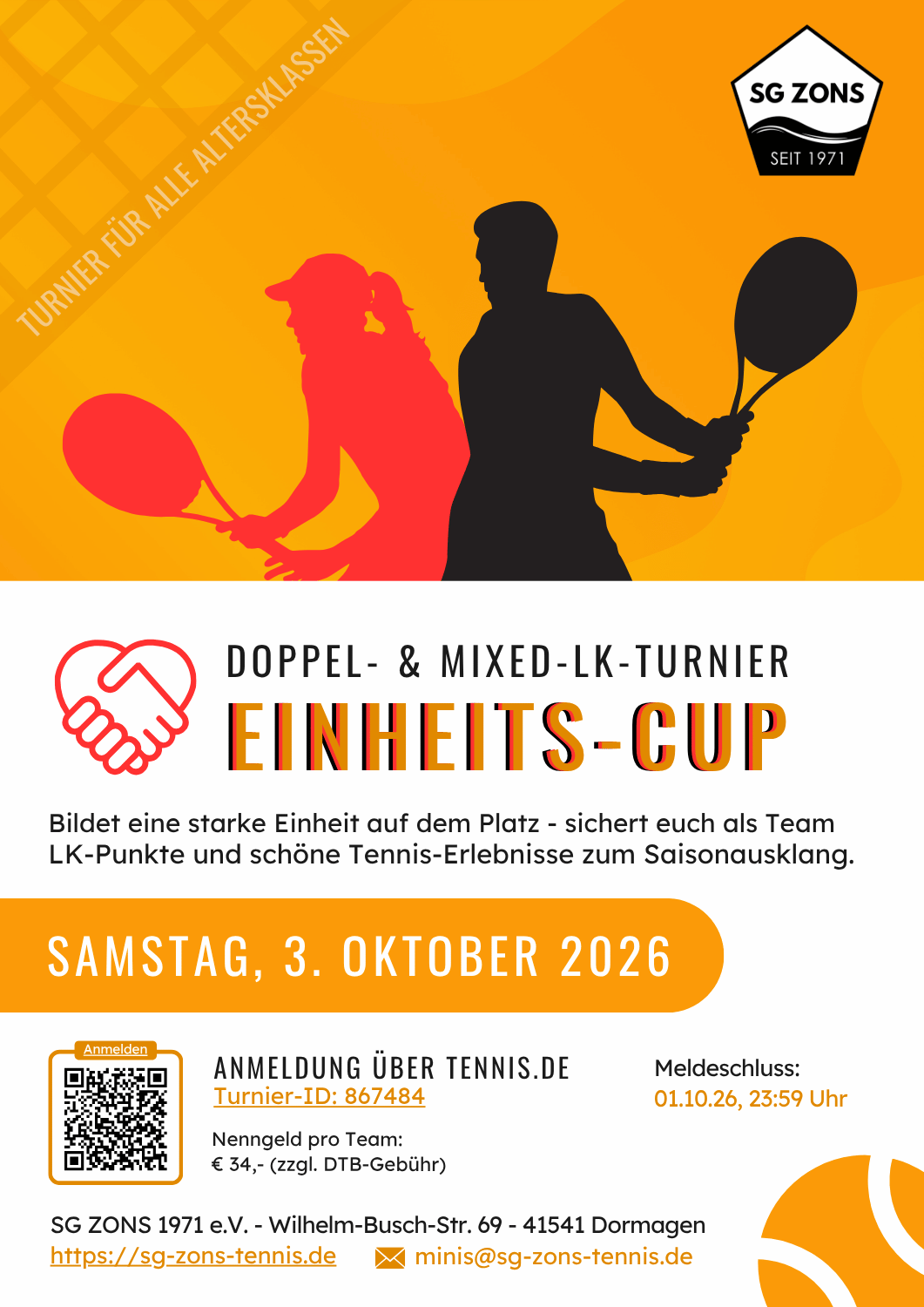 SGZ Einheits Cup 2025 Poster A4